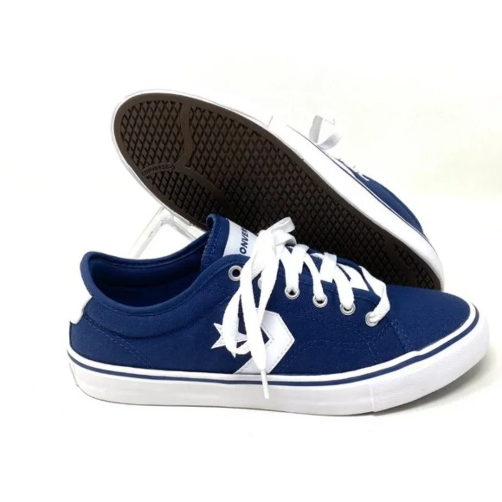 💖MEGA SALE💖CONVERSE STAR PERLA Shoes Women 665317C Navy Canvas Skate Sneakers